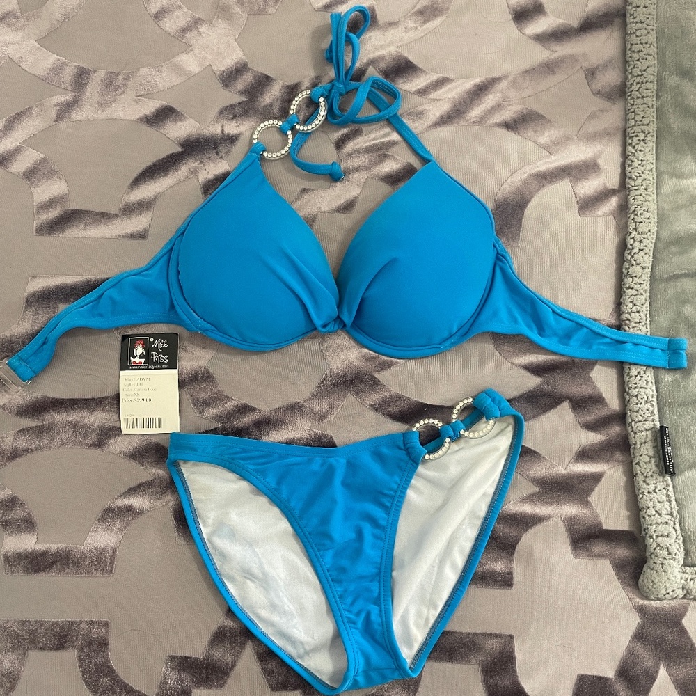 Blue competition swimwear